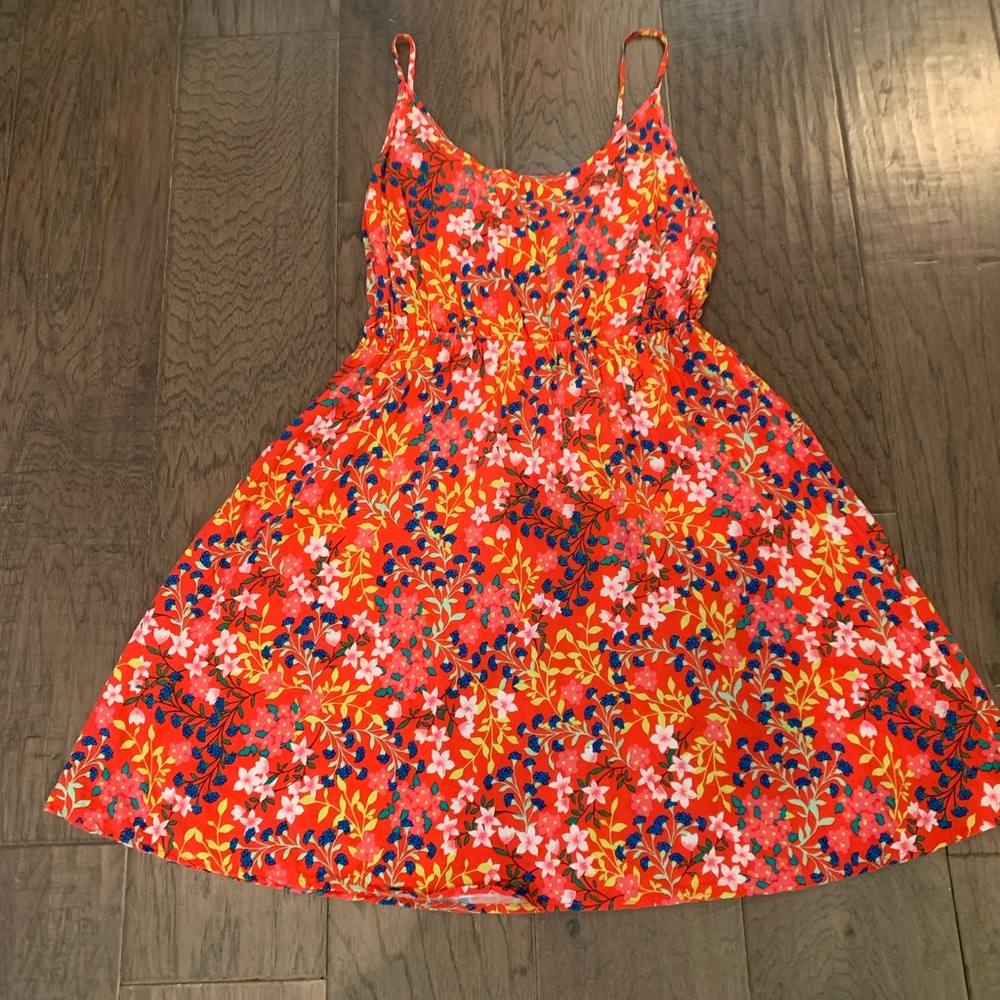 GAP Factory | Red Floral Print Cami Dress